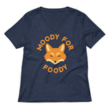 Moody For Foody Women's V-Neck Tee