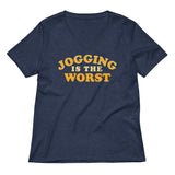 Jogging Is The Worst Women's V-Neck Tee