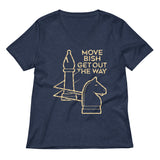 Move Bish Get Out The Way Women's V-Neck Tee