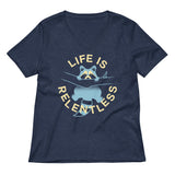 Life Is Relentless Women's V-Neck Tee
