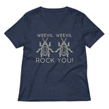 Weevil Weevil Rock You! Women's V-Neck Tee