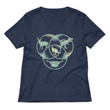 Kangaroo Venn Diagram Women's V-Neck Tee