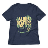 Aloha Beaches Women's V-Neck Tee