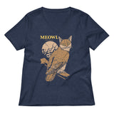 Meowl Women's V-Neck Tee