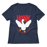 Honk Goose On The Loose Women's V-Neck Tee