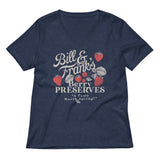 Bill And Frank's Berry Preserves Women's V-Neck Tee