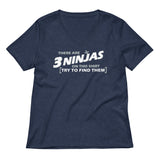 3 Ninjas Women's V-Neck Tee