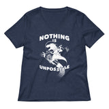 Nothing Is Unpossible Women's V-Neck Tee