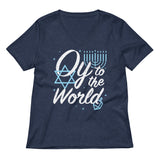 Oy To The World Women's V-Neck Tee