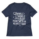 Point Me To The Nearest Bar Women's V-Neck Tee