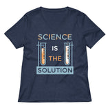 Science Is The Solution Women's V-Neck Tee