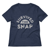 Survived The Snap Women's V-Neck Tee
