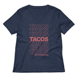 Tacos Tacos Tacos Women's V-Neck Tee