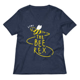 The Bee Rex Women's V-Neck Tee