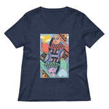 The Queen Of Books Women's V-Neck Tee