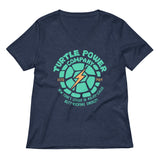 Turtle Power Company Women's V-Neck Tee
