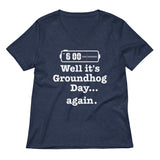 Well It's Groundhog Day Again Women's V-Neck Tee