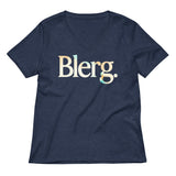 Blerg Women's V-Neck Tee