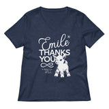 Emile Thanks You Women's V-Neck Tee