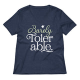 Barely Tolerable Women's V-Neck Tee