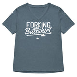 Forking Bullshirt Women's V-Neck Tee