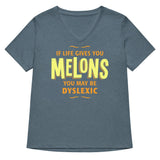 If Life Gives You Melons Women's V-Neck Tee
