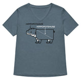 Hippopotenuse Women's V-Neck Tee