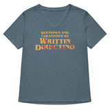 Writtin Directino Women's V-Neck Tee