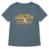 Hattori Hanzo Swords 'n' Sushi Women's V-Neck Tee