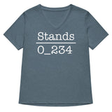 No 1 Under Stands Women's V-Neck Tee