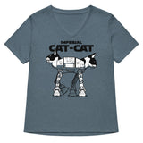 Cat-Cat Women's V-Neck Tee