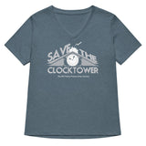 Save The Clocktower Women's V-Neck Tee