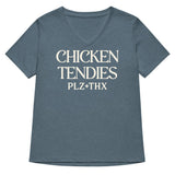Chicken Tendies Plz Thx Women's V-Neck Tee