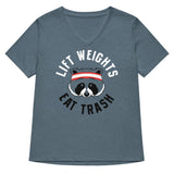 Lift Weights Eat Trash Women's V-Neck Tee