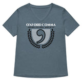 Oxford Comma Appreciation Society Women's V-Neck Tee