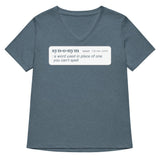 Synonym Definition Women's V-Neck Tee
