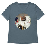 Astrocat Women's V-Neck Tee