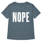 Nope Women's V-Neck Tee