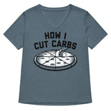 How I Cut Carbs Women's V-Neck Tee