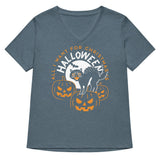 All I Want For Christmas Is Halloween Women's V-Neck Tee