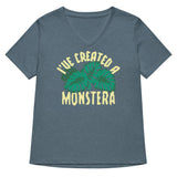 I've Created A Monstera Women's V-Neck Tee