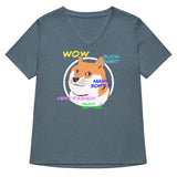 Doge Shirt Women's V-Neck Tee