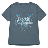 Expecto Pugtronum Women's V-Neck Tee