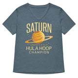 Undefeated Hula Hoop Champion Women's V-Neck Tee