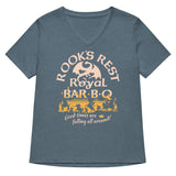 Rook's Rest Royal Bar-B-Q Women's V-Neck Tee