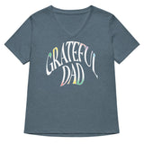 Grateful Dad Women's V-Neck Tee