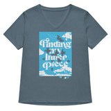 Finding My Inner Piece Women's V-Neck Tee