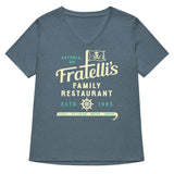 Fratelli's Family Restaurant Women's V-Neck Tee