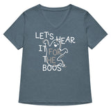 Let's Hear It For The Boos Women's V-Neck Tee