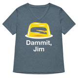 Dammit, Jim Women's V-Neck Tee